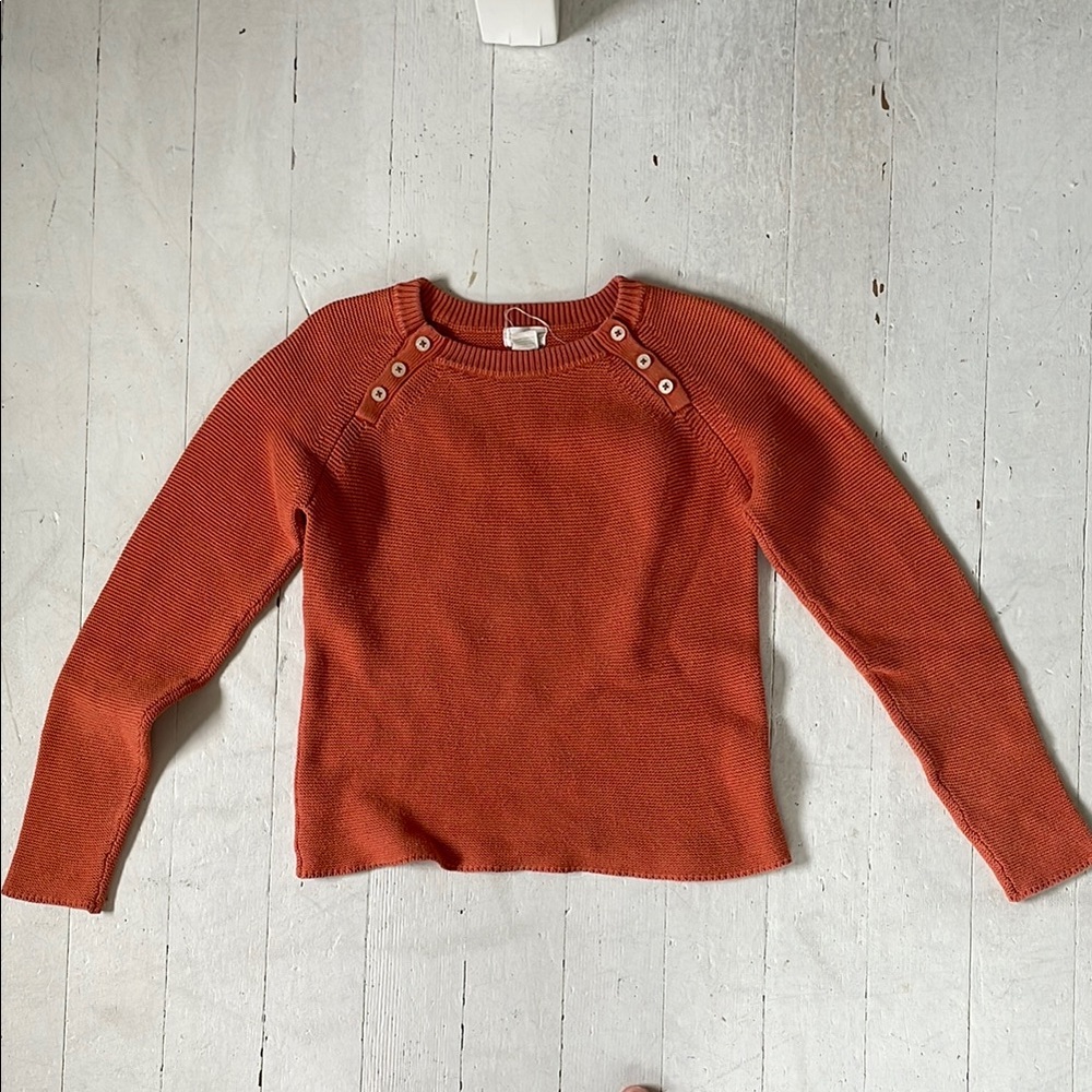 Girl’s Orange Sweater 10-12 - Olive Juice